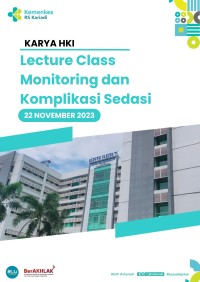 Image of Lecture Class Monitoring dan Komplikasi Sedasi
