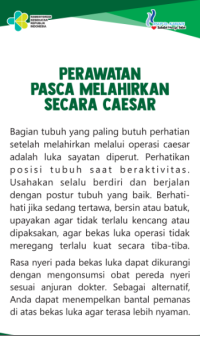 Image of Perawatan Pasca Melahirkan Secara Caesar